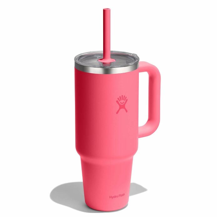 40-oz-travel-tumbler-h3 tt40pscc668-40-oz-travel-tumbler-clear-lid-popstar-pink-angled.jpg