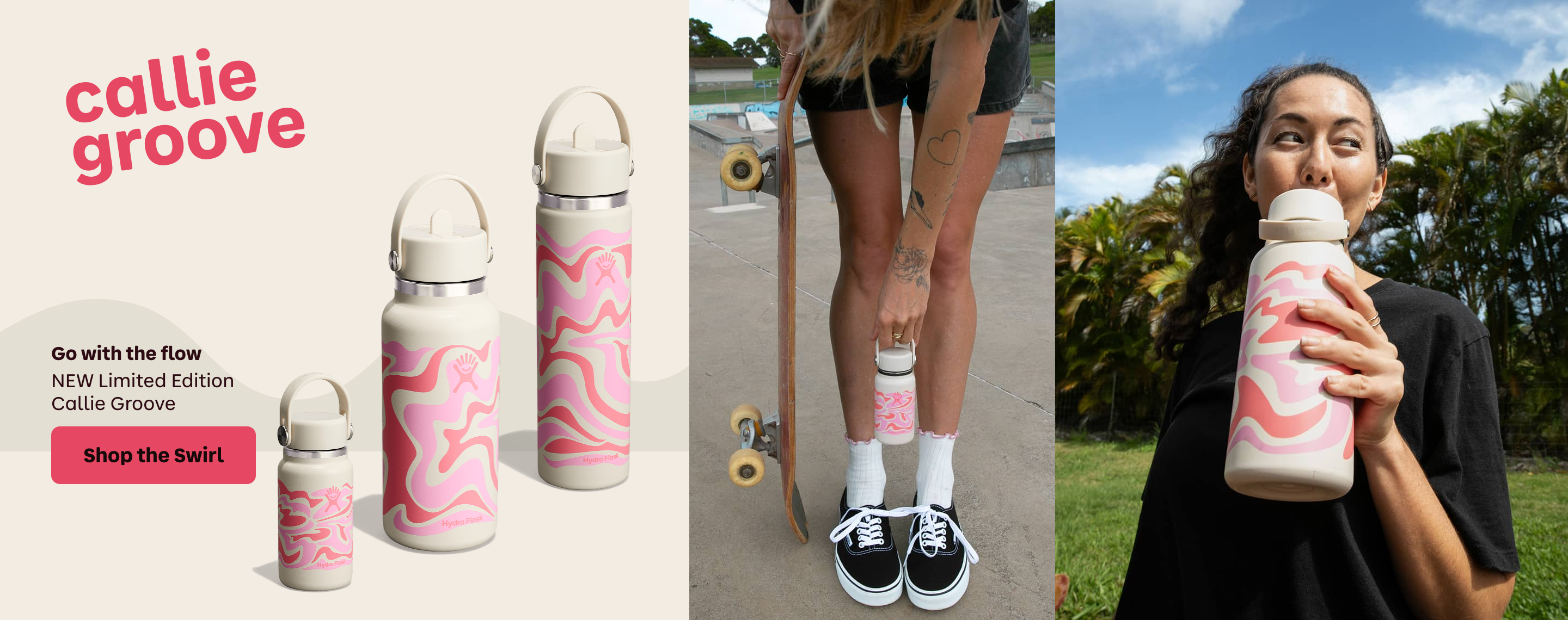 Callie Groove Hydro Flask collection